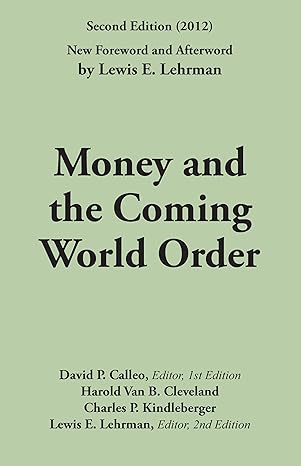 money and coming world order